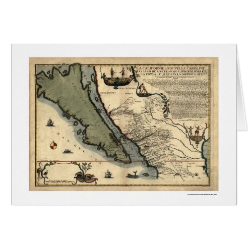 California  Mexico Early Map 1712