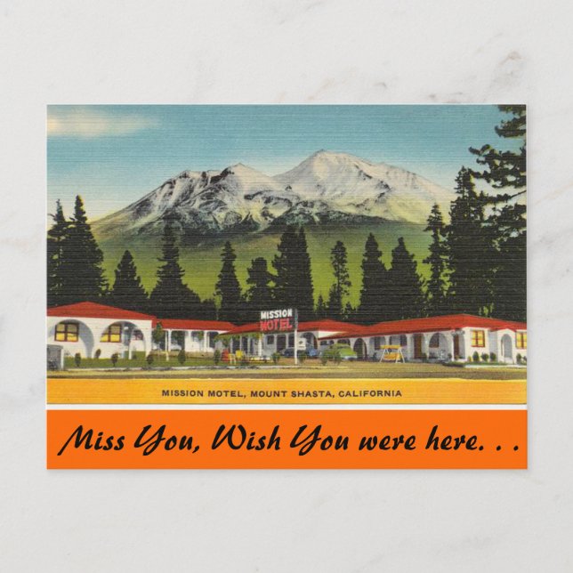 California, Mission Motel Postcard (Front)