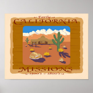 CALIFORNIA MISSION POSTER