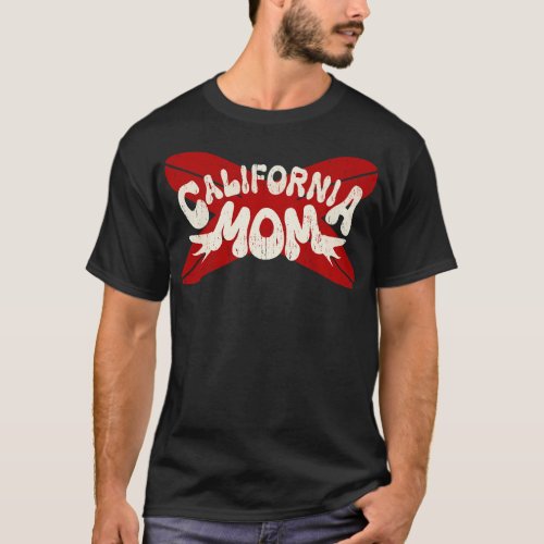 California Mom distressd surf adventure T_Shirt
