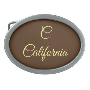 California Monogram Belt Buckle