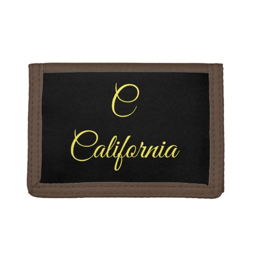 California Monogram Trifold Wallet