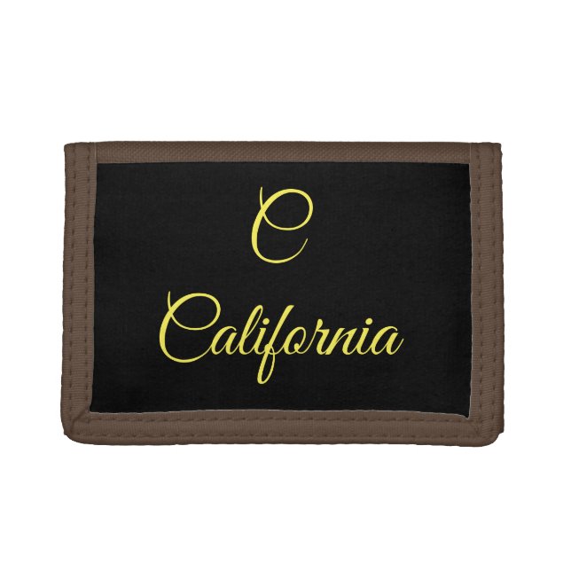 California Monogram Trifold Wallet (Front)