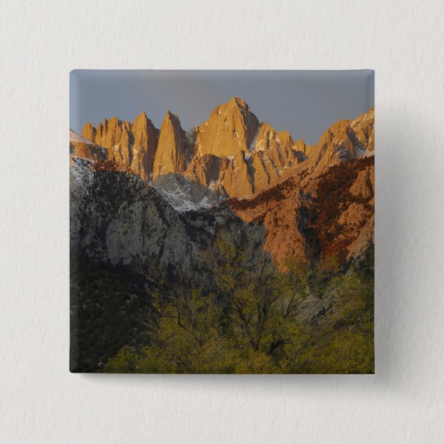 California, Mount Whitney, Inyo National Forest 3 Button (Front)