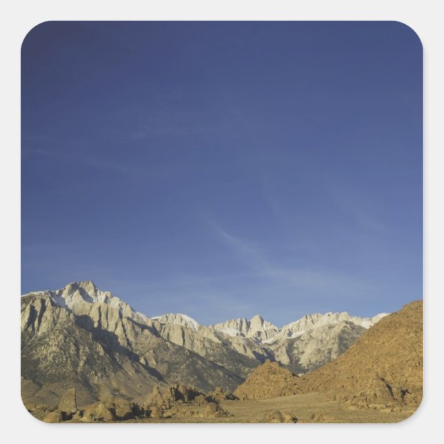 California, Mount Whitney, Inyo National Forest Square Sticker (Front)
