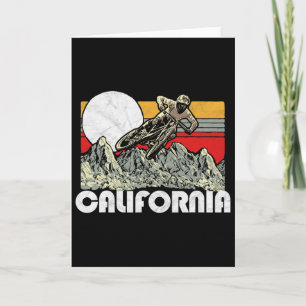 California Mountain Biking Vintage Retro 80s Vibe Card