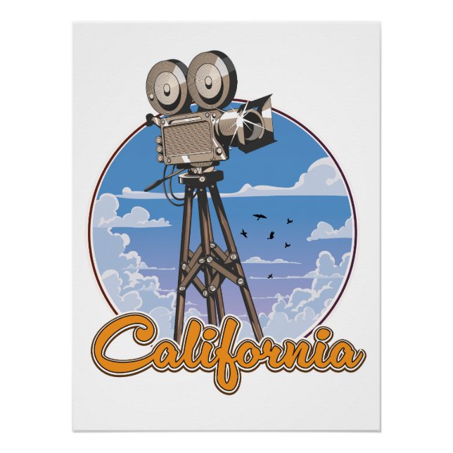 California Movie Camera Poster (Front)