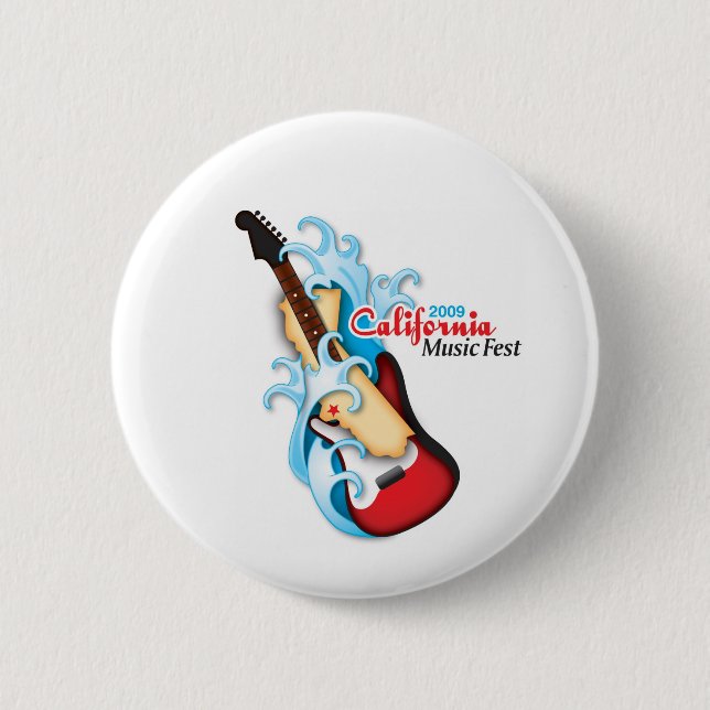 California Music Fest "Official" Button (Front)
