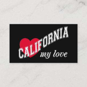 California my love business card