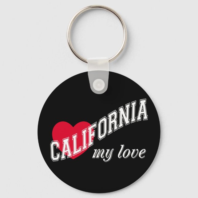 California my love keychain (Front)
