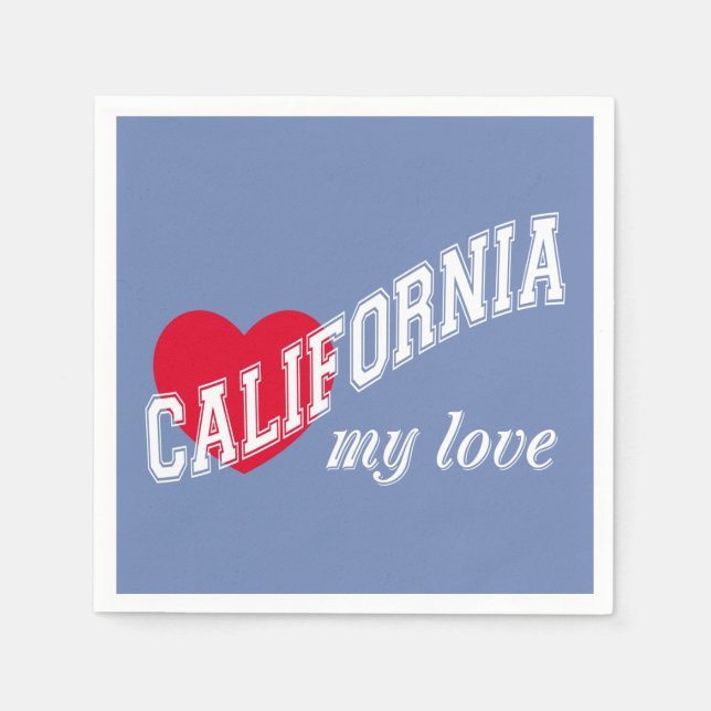 California my love napkins (Front)