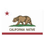 California Native Republic Flag Rectangular Sticker