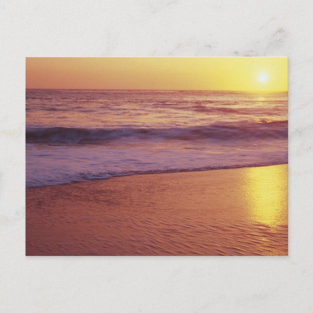 California, near Santa Cruz, View of beach at Postcard (Front)