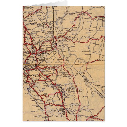 California, Nevada Cards (Front)