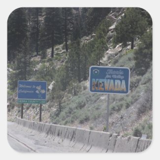 California-Nevada Stateline Stickers