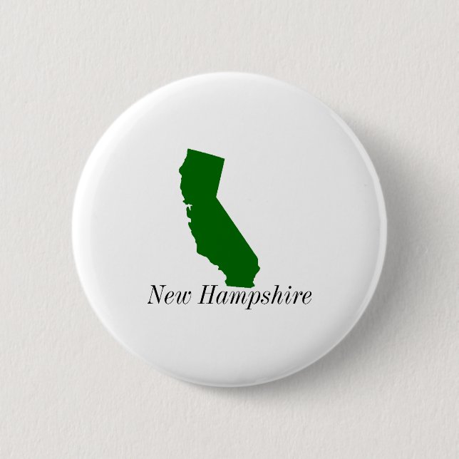 California New Hampshire  Button (Front)