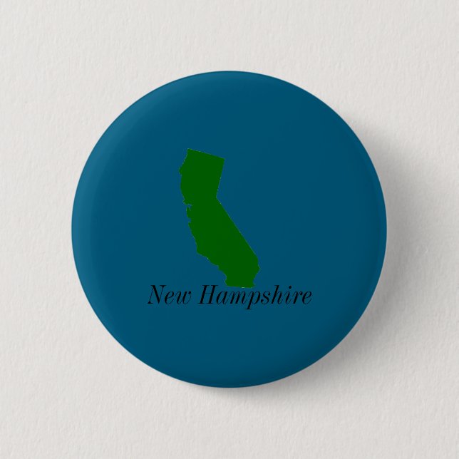 California New Hampshire  Button (Front)