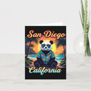 California New Year 2025 Family Trip Vaction Panda Card
