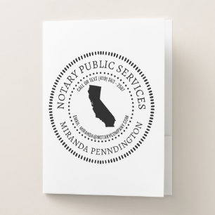 California Notary Services Pocket Folder