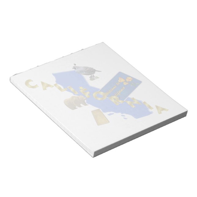 California Notepad (2) sizes (Angled)