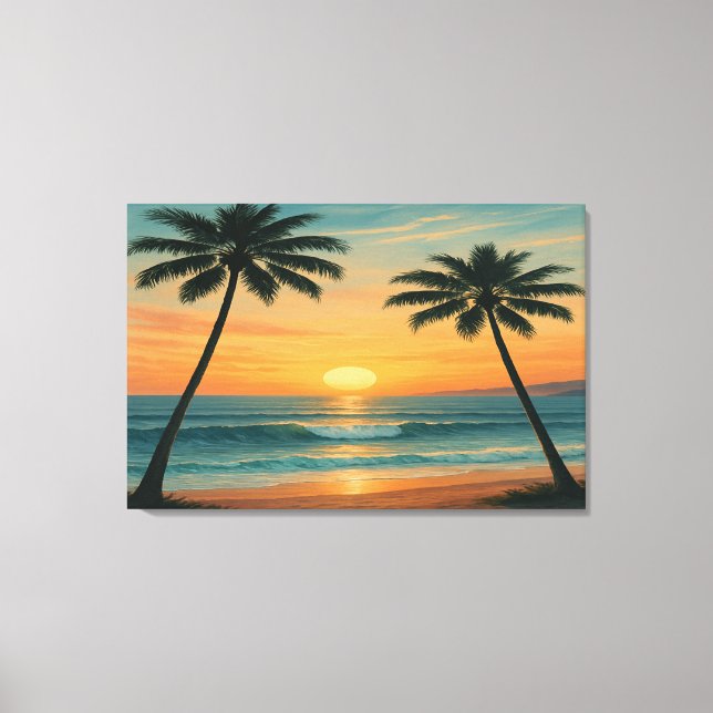 California Ocean Sunset – 36x24 Wall Art Print (Front)