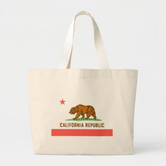 California Official State Flag Large Tote Bag