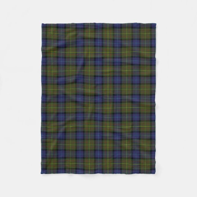 California official state tartan fleece blanket (Front)