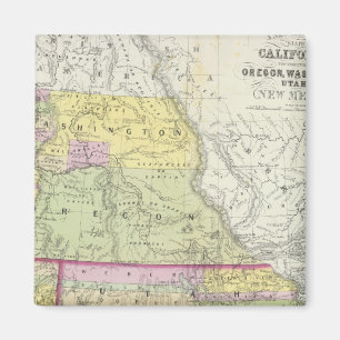 California, Oregon, Washington, Utah, New Mexico 2 Magnet