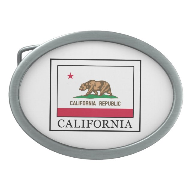 California Oval Belt Buckle (Front)