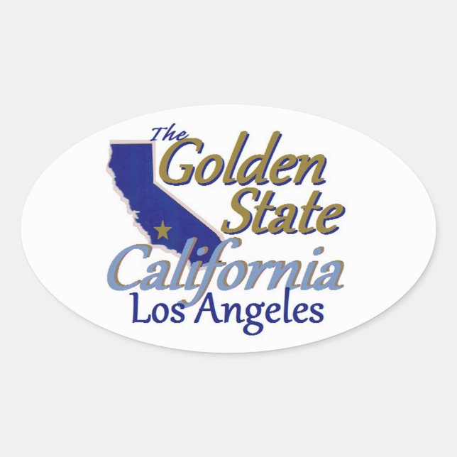 CALIFORNIA OVAL STICKER (Front)