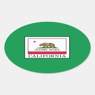 California Oval Sticker