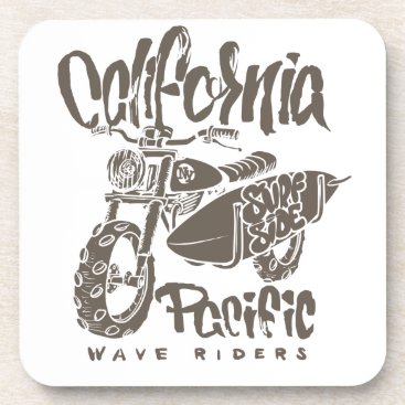 California Pacific Wave Riders Surf Side T-shirts Beverage Coaster California Pacific Wave Riders Surf Side T-shirts Beverage Coaster