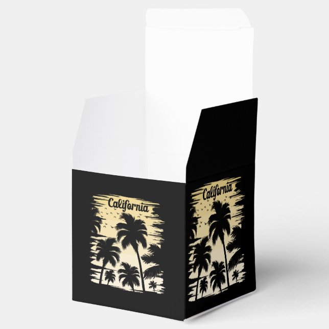 California Palm Tree Favor Boxes (Opened)