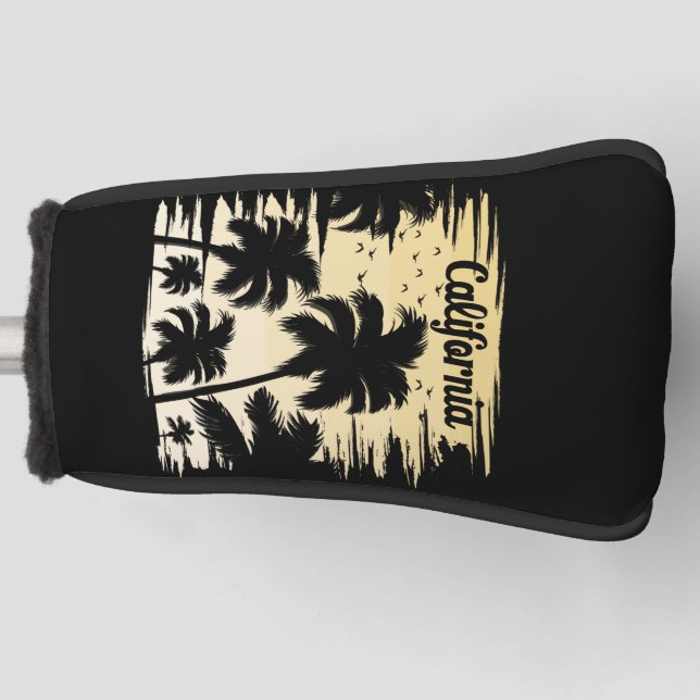 California Palm Tree Golf Head Cover (Front)