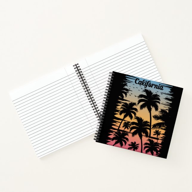 California Palm Tree Notebook (Inside)