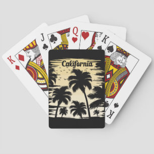 California Palm Tree Poker Cards