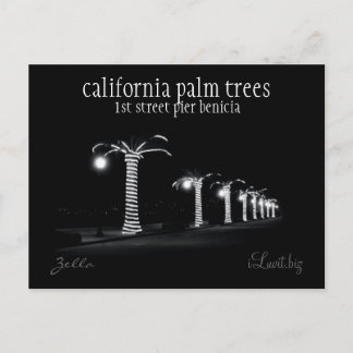 CALIFORNIA PALM TREES by iLuvit.biz - post card