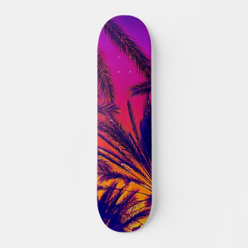 California Palm Trees Orange County Skateboard
