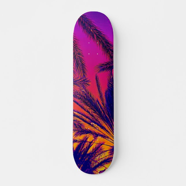 California Palm Trees Orange County Skateboard (Front)