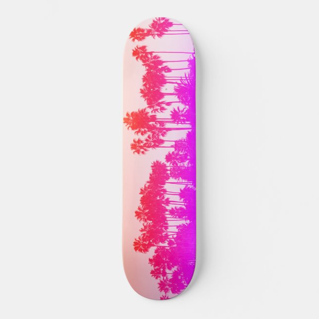 California Palms Skateboard Sunset COLOR! (Front)