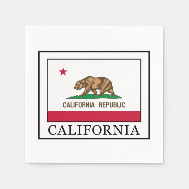 California Paper Napkins (Front)