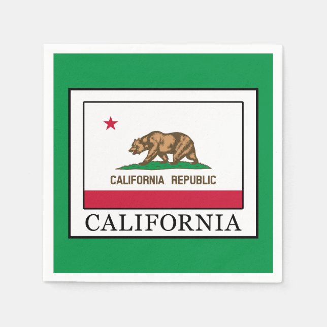 California Paper Napkins (Front)