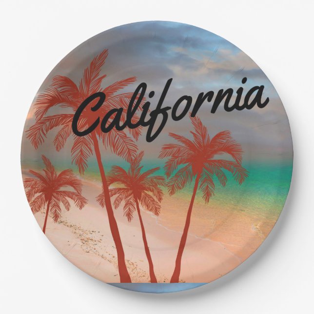 California Paper Plate (Front)