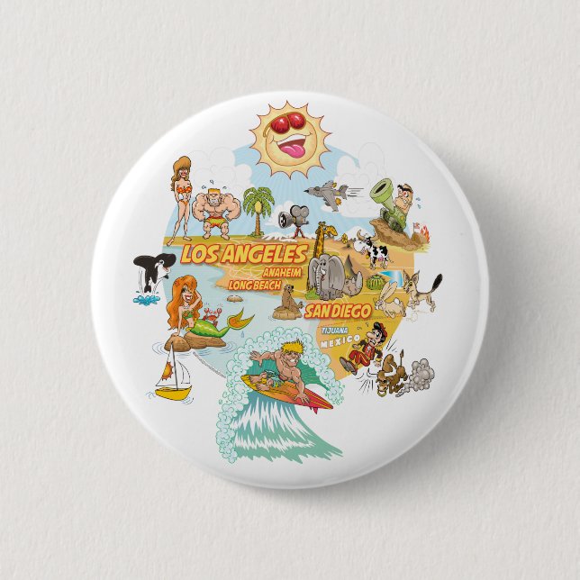 California Paradise Button (Front)