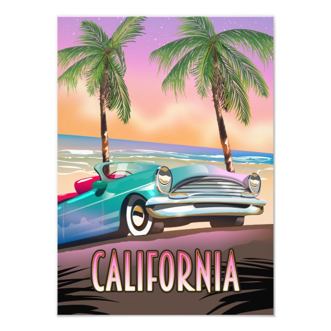 California Paradise Sunset Photo Print (Front)