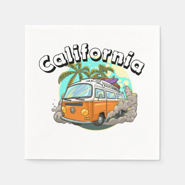 California party napkins (Front)