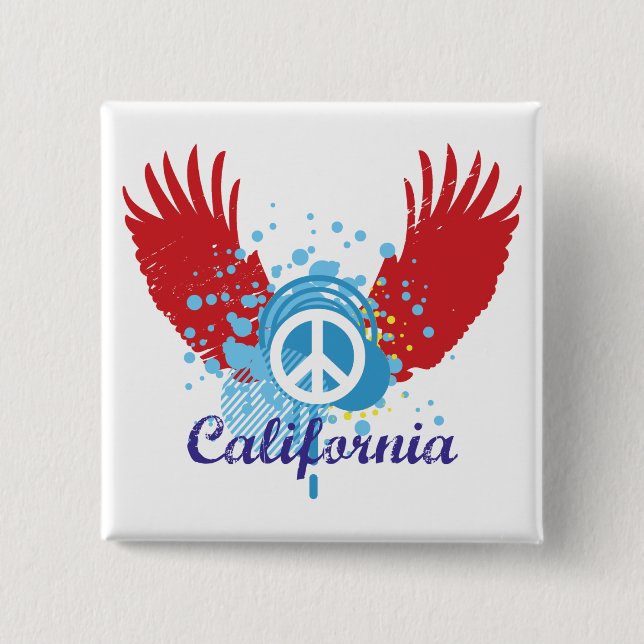 California Peace Button (Front)
