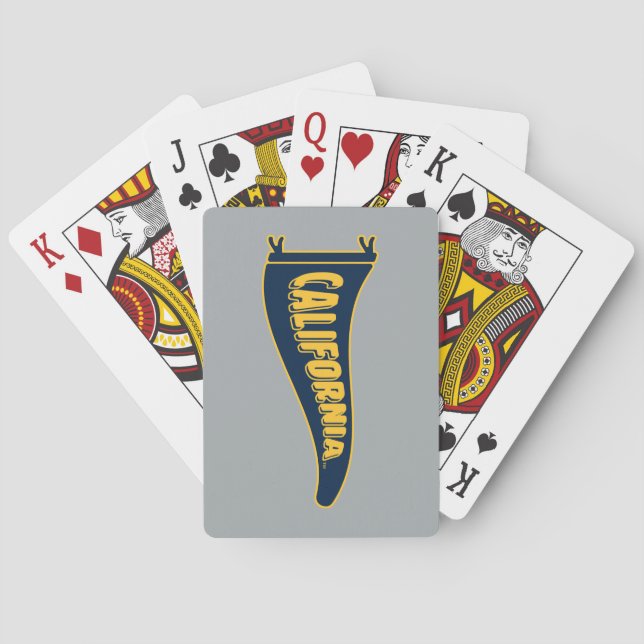California Pennant | Cal Berkeley 5 Poker Cards (Back)