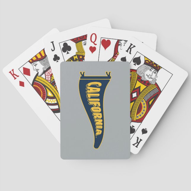 California Pennant | Cal Berkeley 5 Poker Cards (Back)