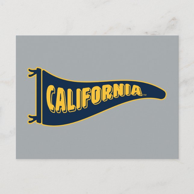 California Pennant | Cal Berkeley 5 Postcard (Front)